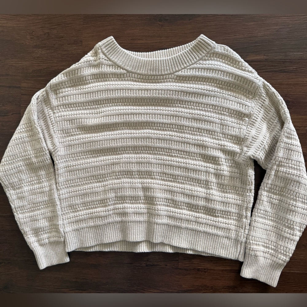 Universal Thread Chunky Knit‎ Sweater Light Taupe Cream Large